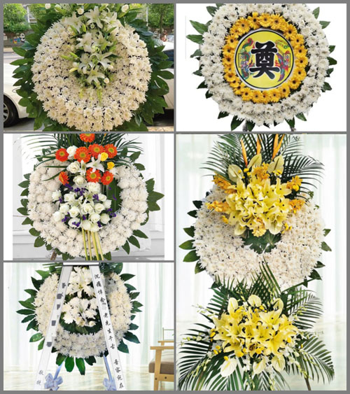 山东青岛平度市仁兆镇北仁兆村花圈速递